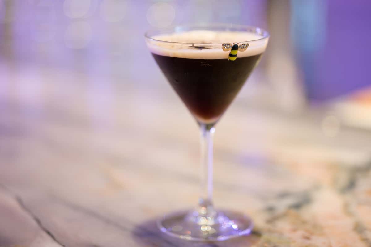 Beehive espresso martini with cognac, espresso and coffee liqueur at the Downtown Dallas bar and lounge