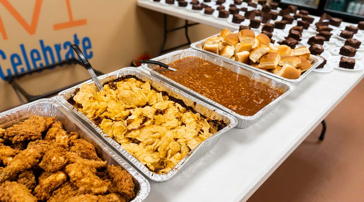Buffet spread