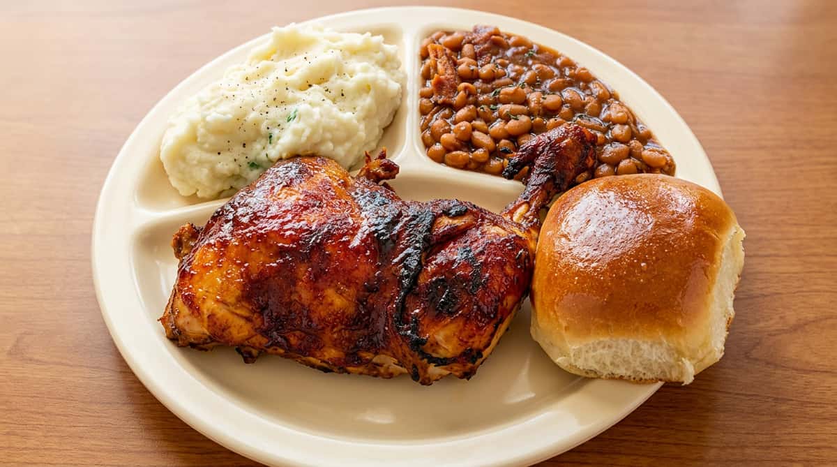 bbq chicken plate