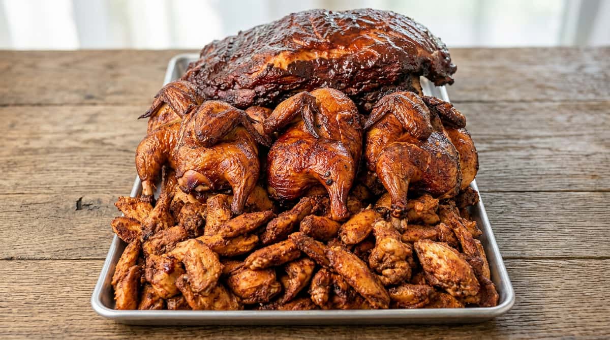 BBQ chicken meat