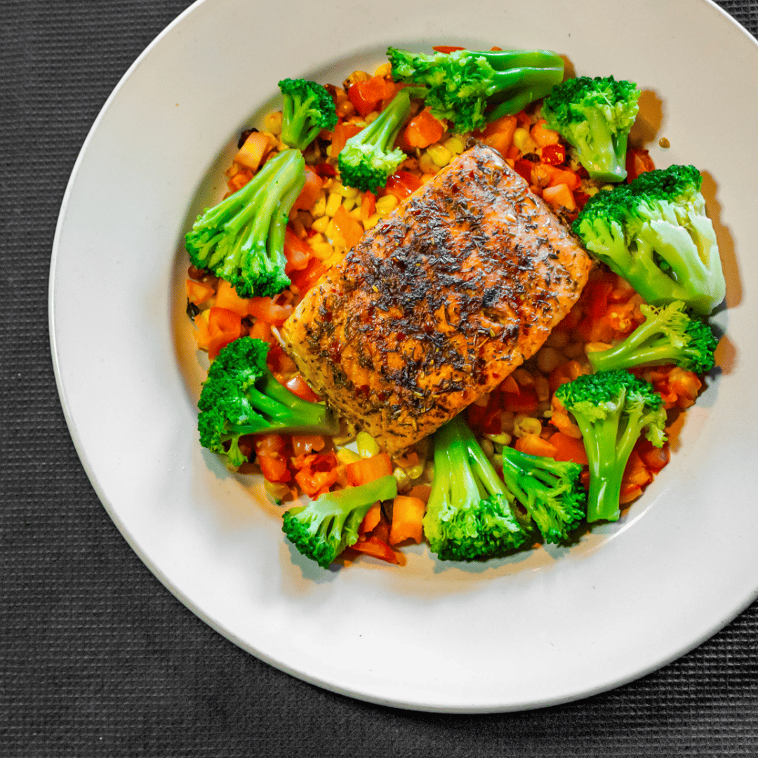 salmon plate