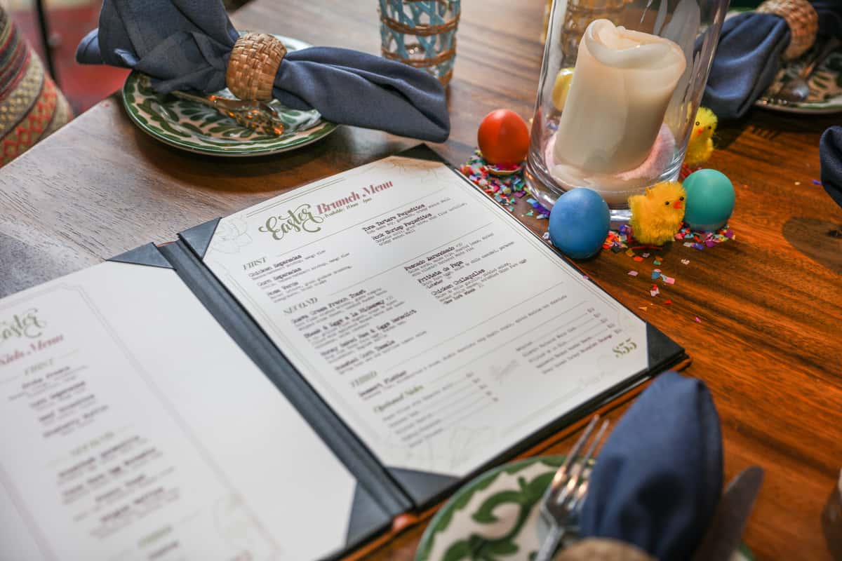 easter menu