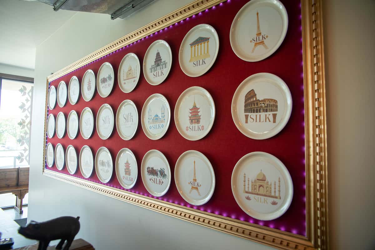 plates on wall