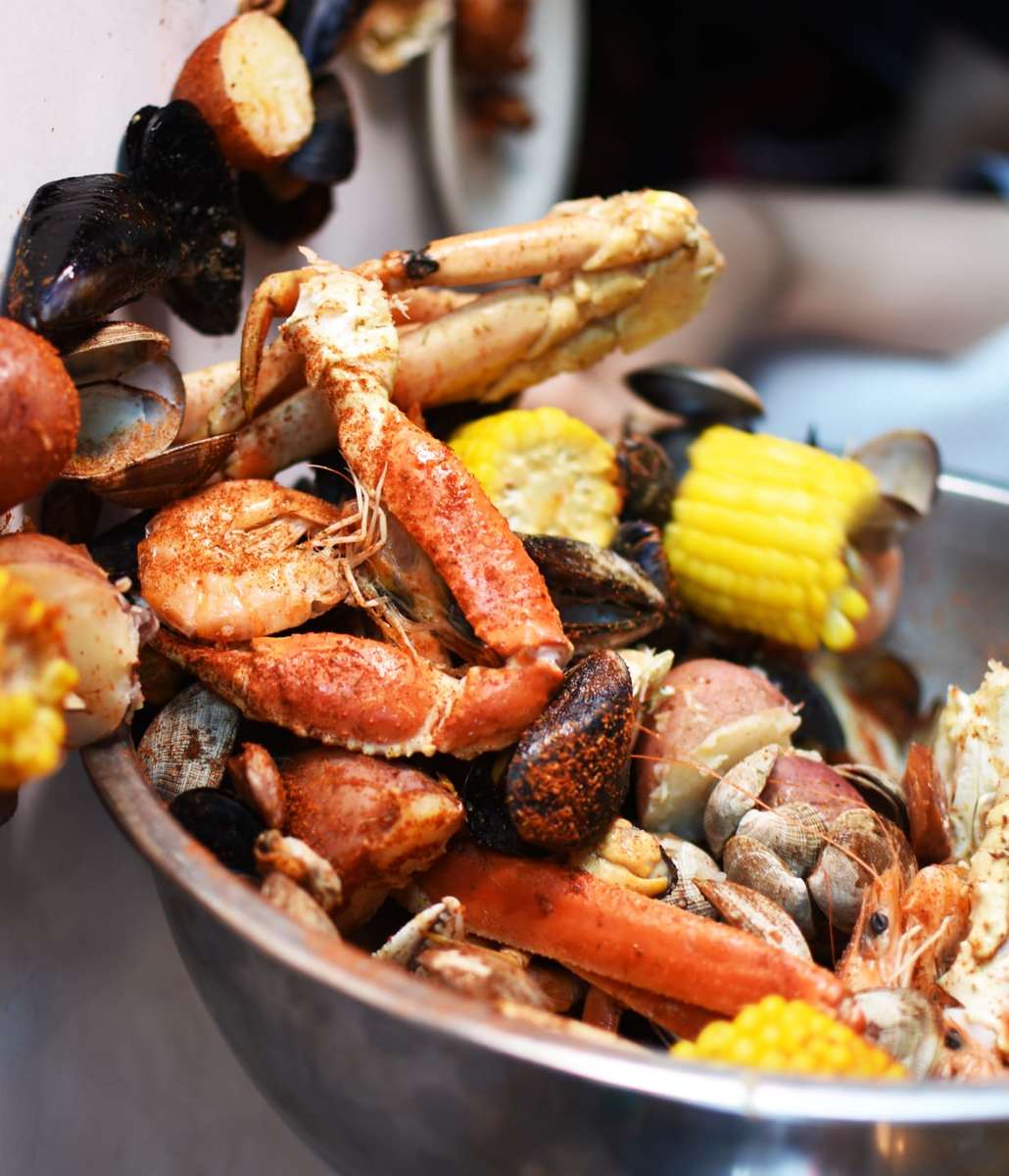 Seafood Feast with Fresh Crab