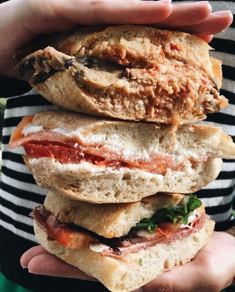 tower of sandwiches