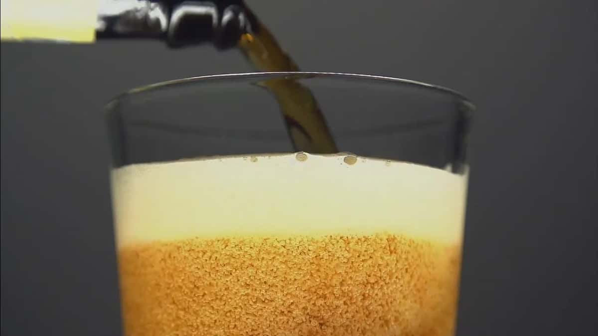 beer filling glass