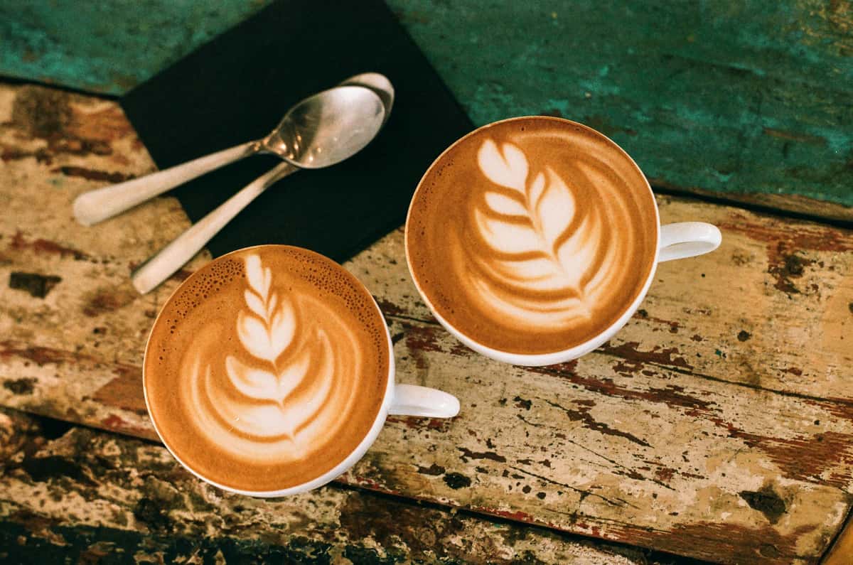 cups of coffee with art