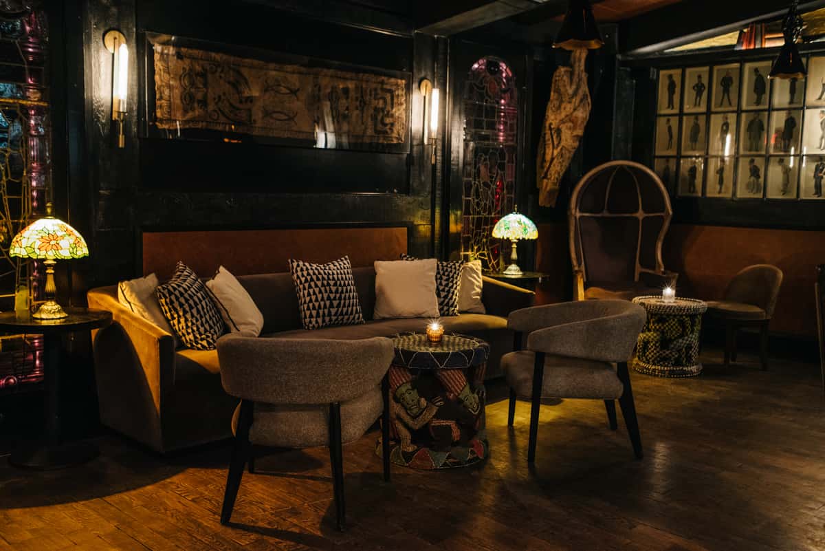 Seymour's private lounge and bar