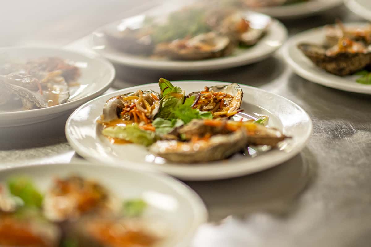 Oysters at Scotch Dinner