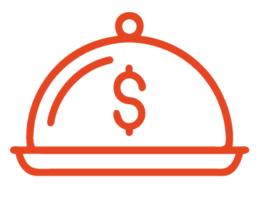 covered serving platter icon