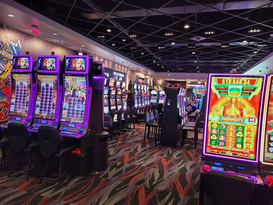 Inside casino area