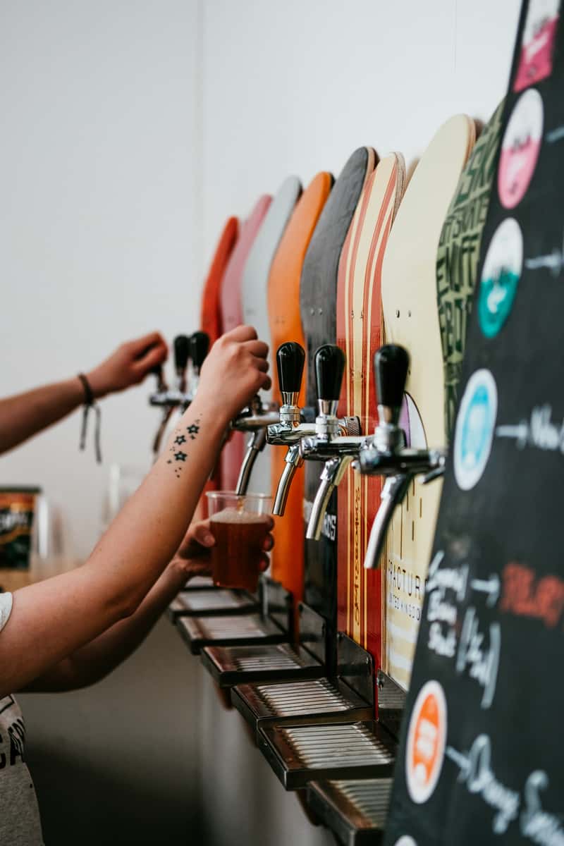 Drinks tap colorful
