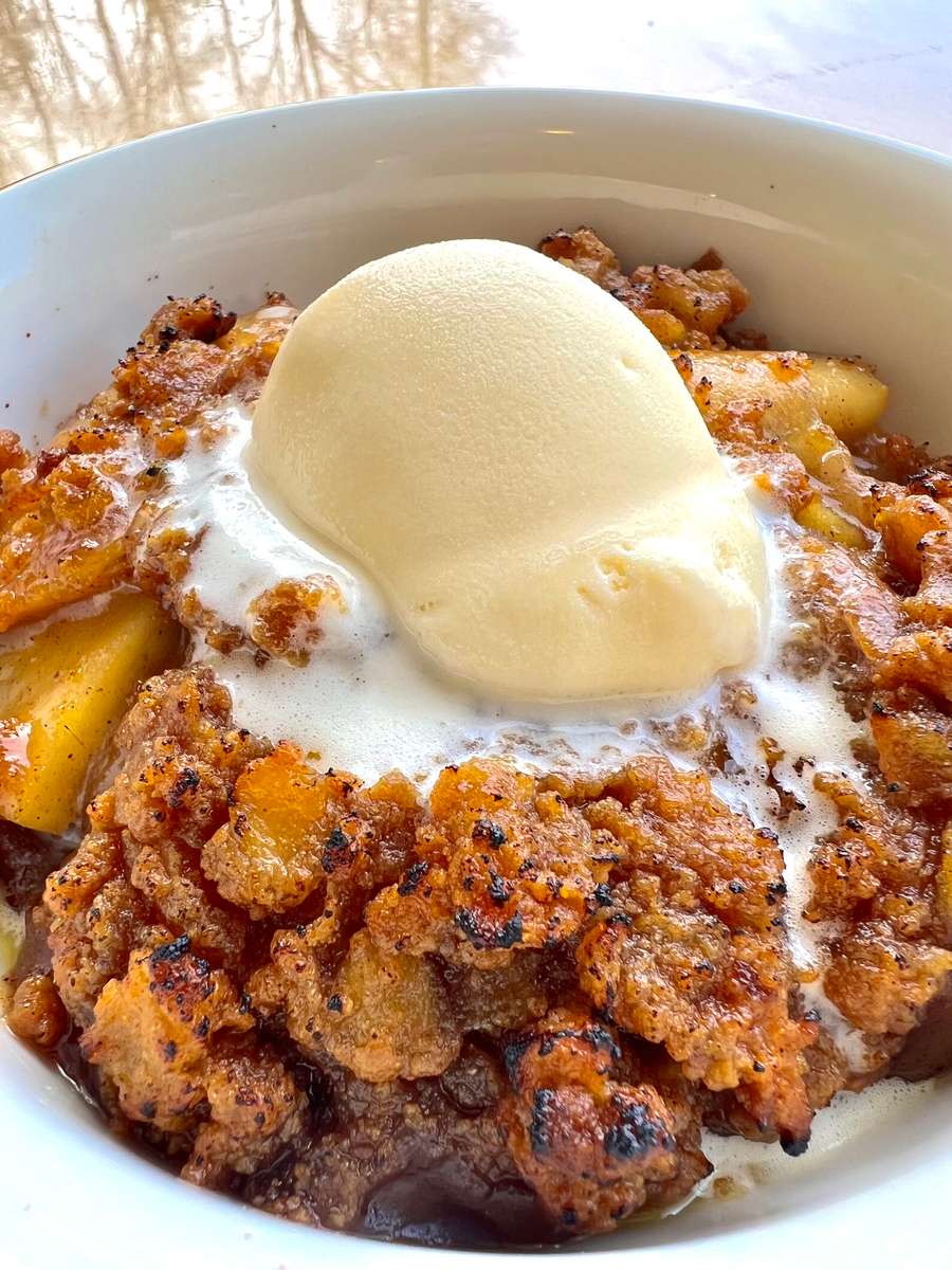 Bourbon Apple Crumble