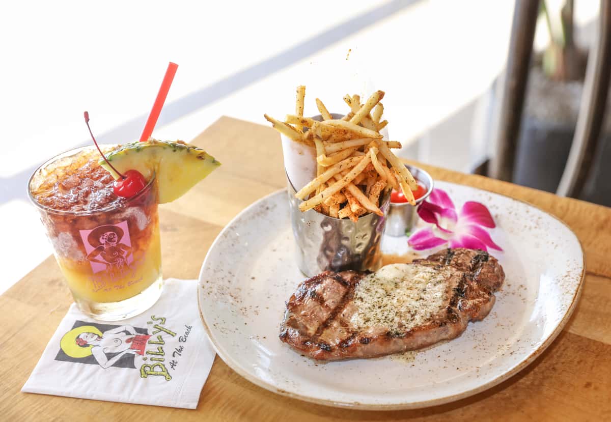 steak and mai tai