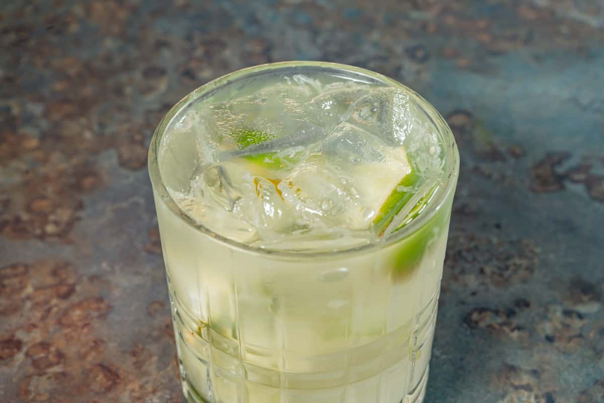 Ypoica Chachaça, muddled lime, sugar