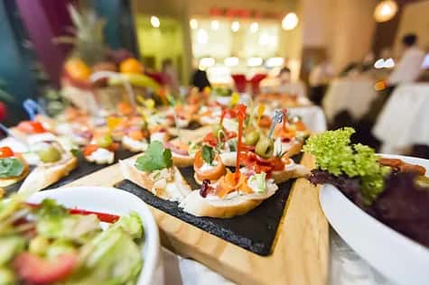 assorted catered food