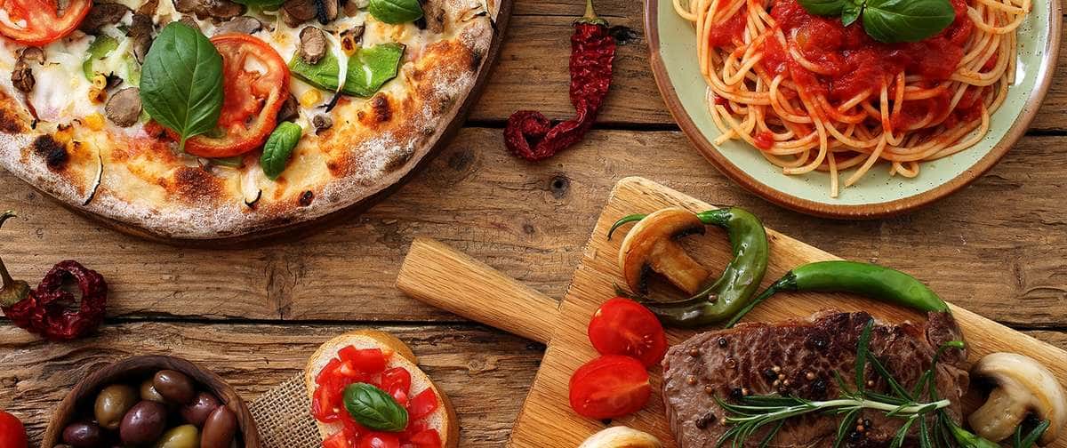 Italian food dishes