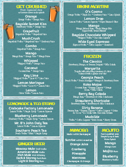 2025 Drink Menu