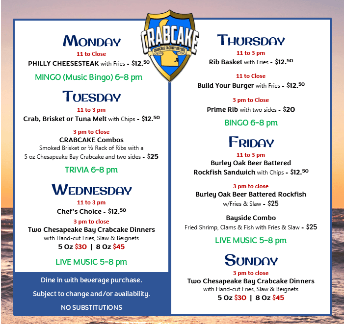 2025 Off Season Specials
