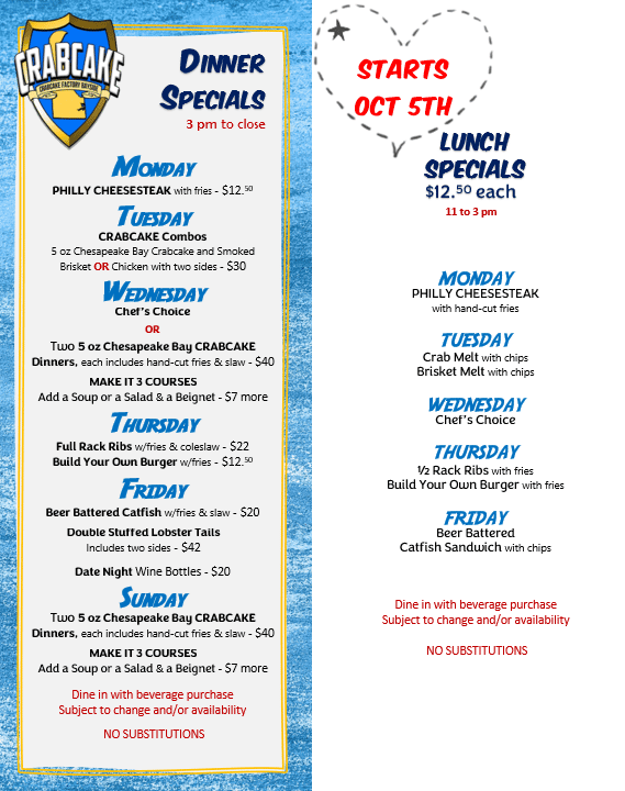 2026 Off Season Specials