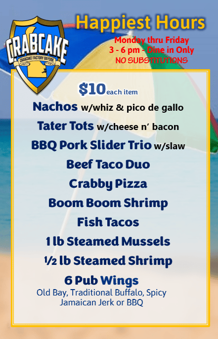 Happy Hour Food Items