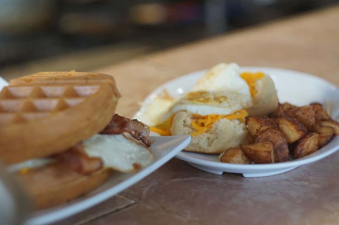 Waffles and Eggs