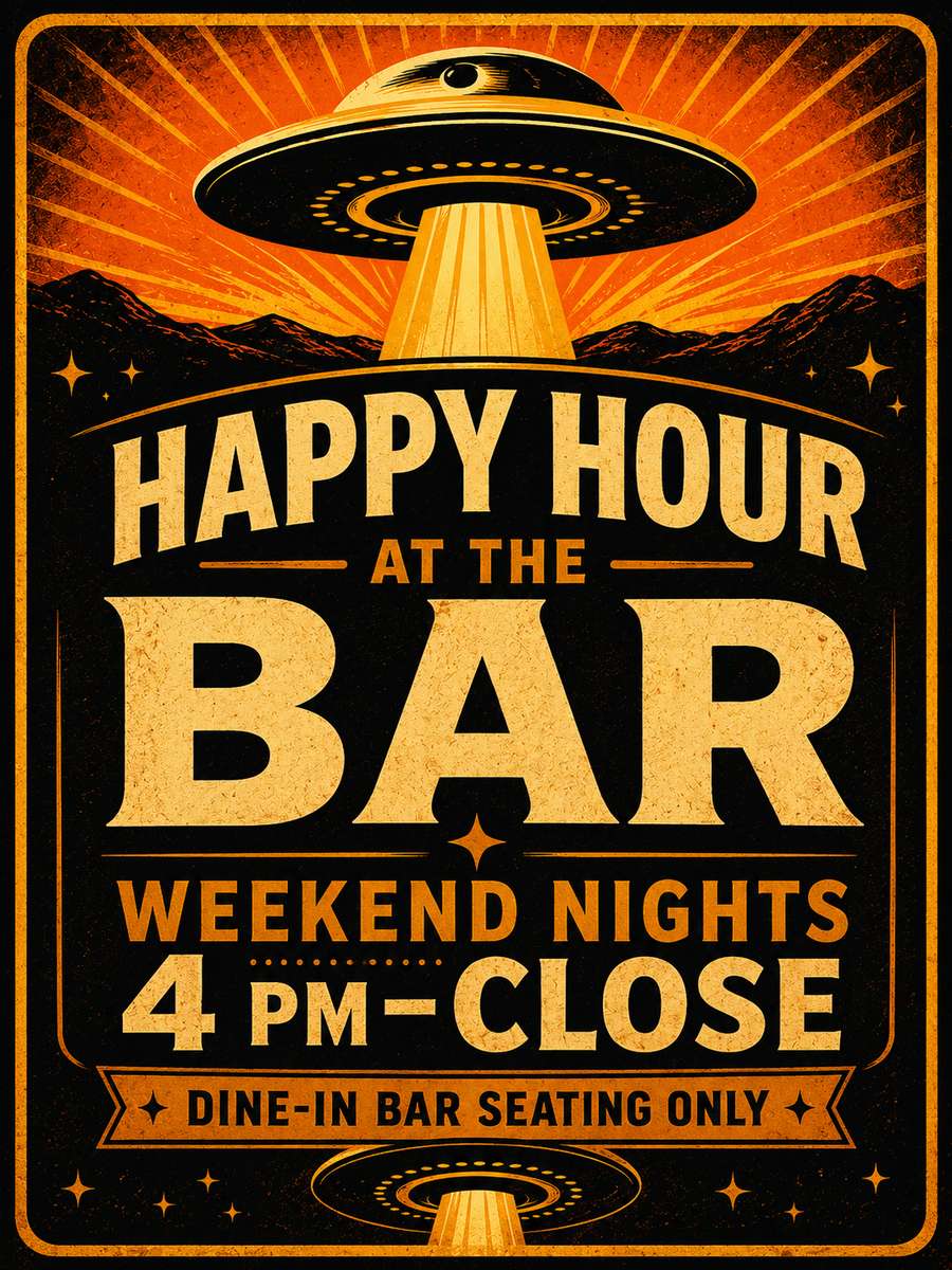 happy hour at the bar
