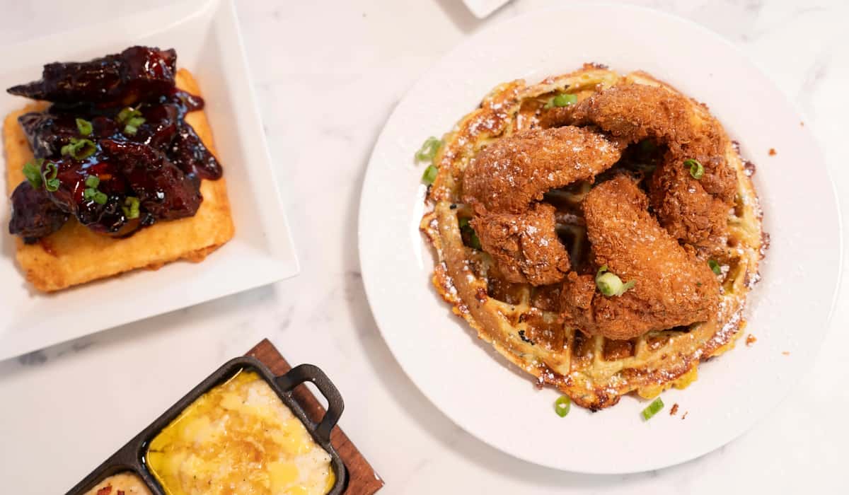 chicken & waffles