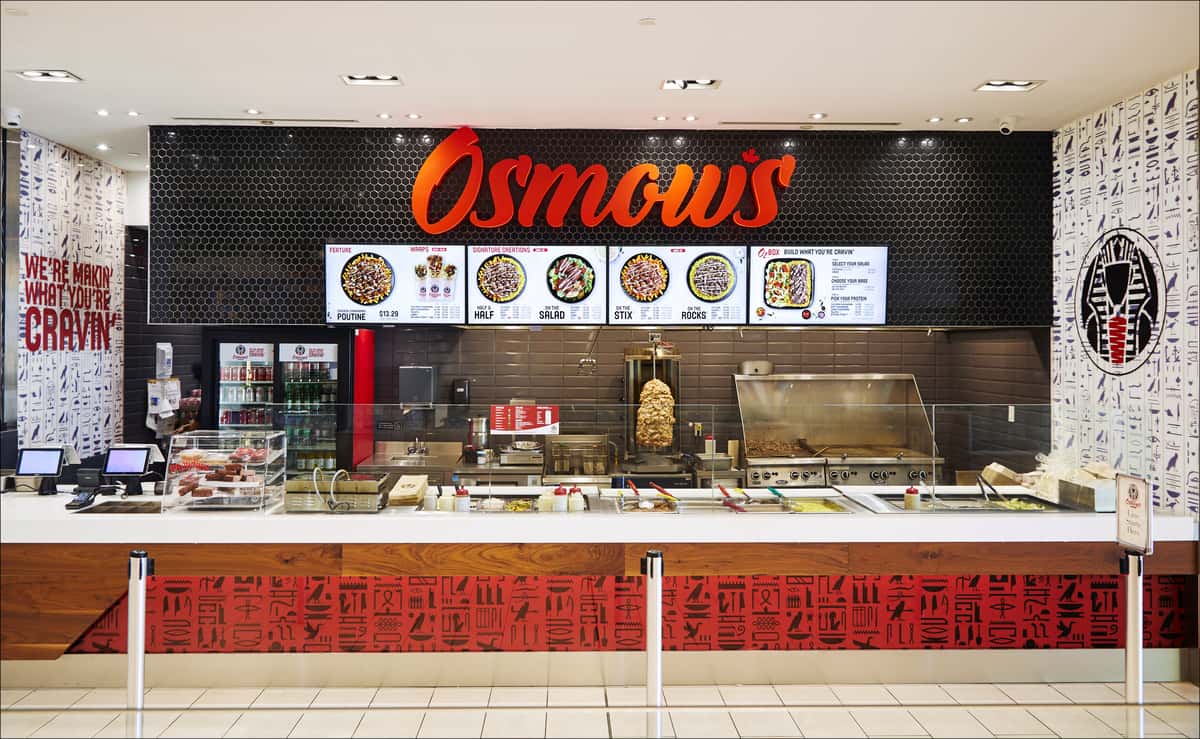 Osmow's stall storefront