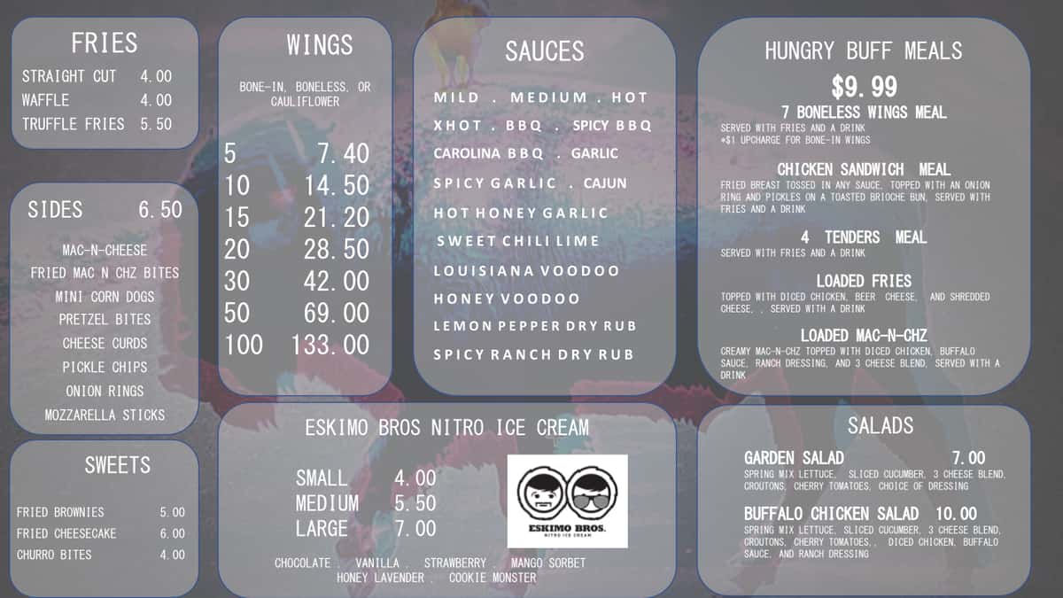 Menu Aug 22