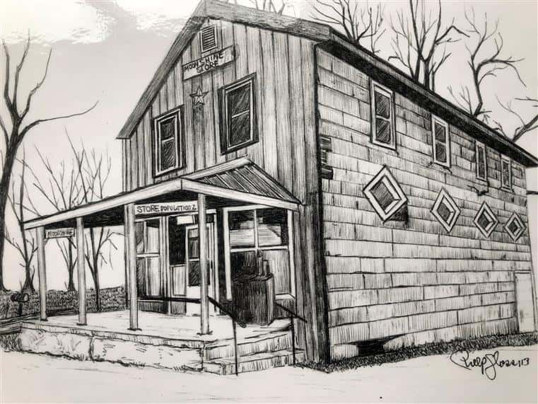 sketch of Moonshine Inn