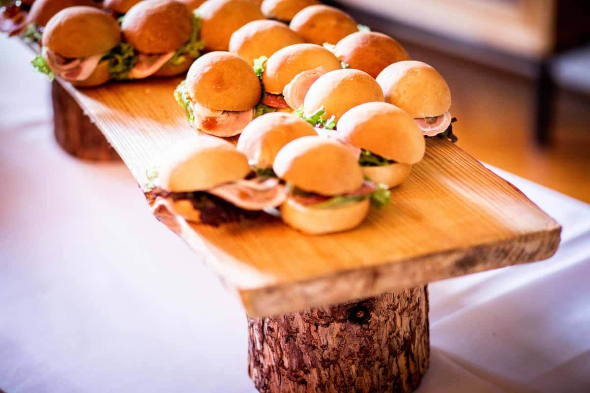 sandwiches on a table