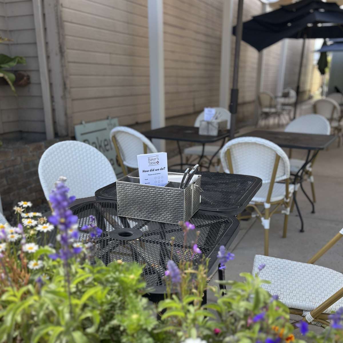 patio at The Baker's Table