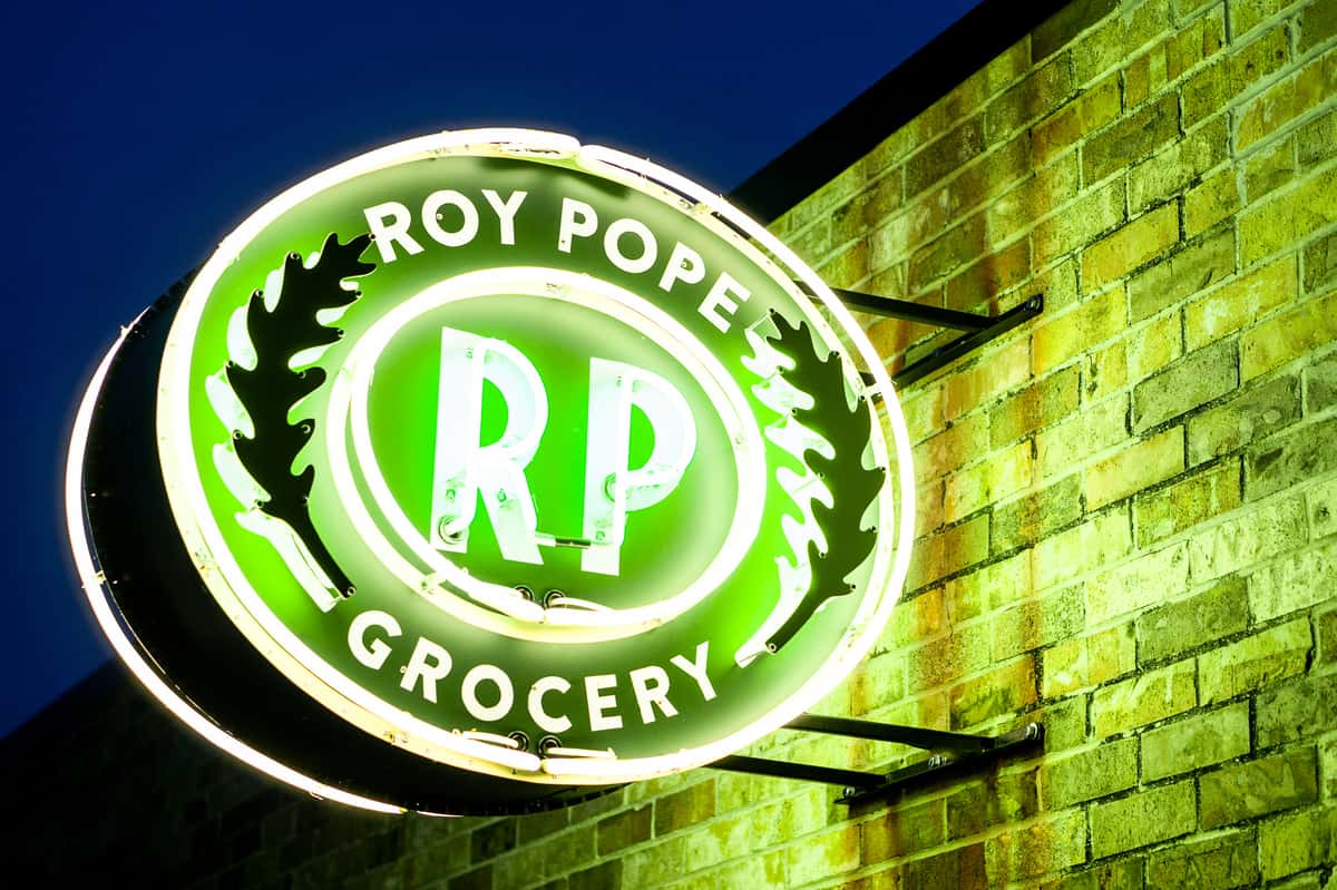 roy pope store sign