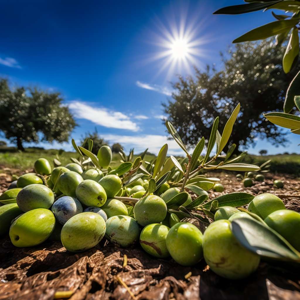 Greek olives for making olive oil