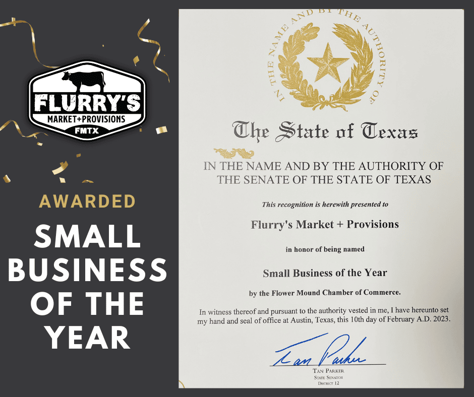 Flurry's Market Small Business of the Year