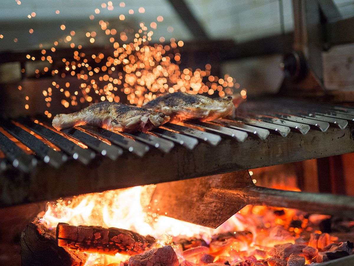 wood grill