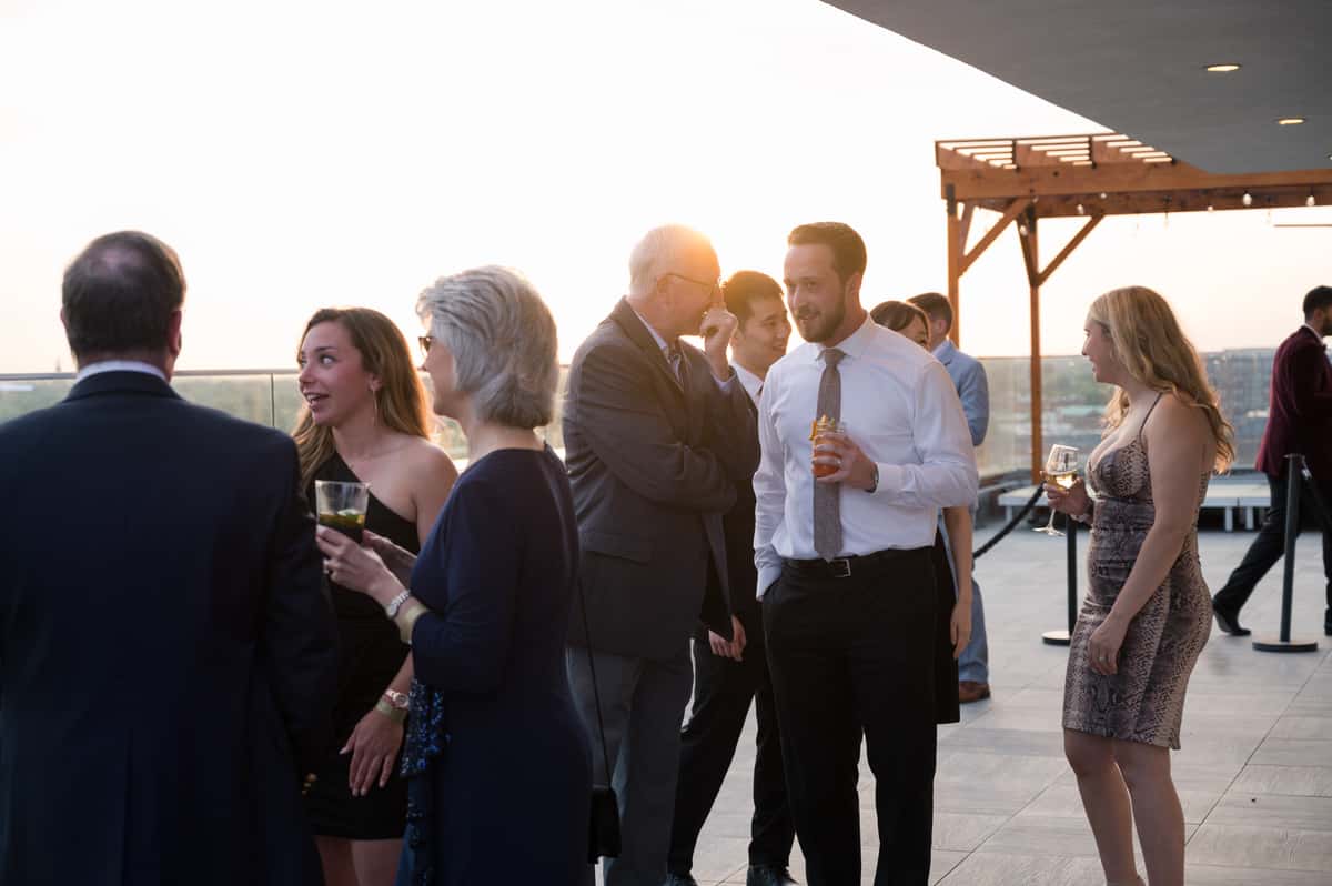 Woman holding a cocktail