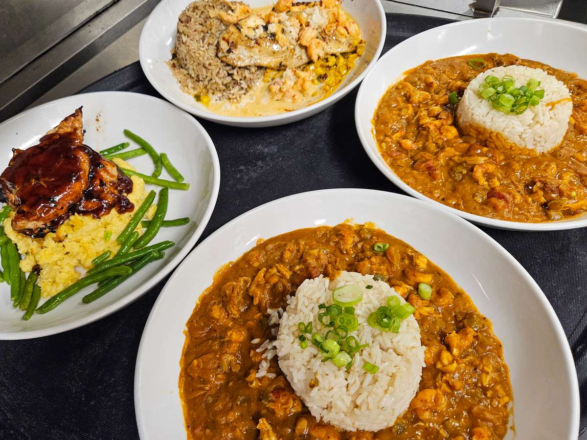 various cajun dishes