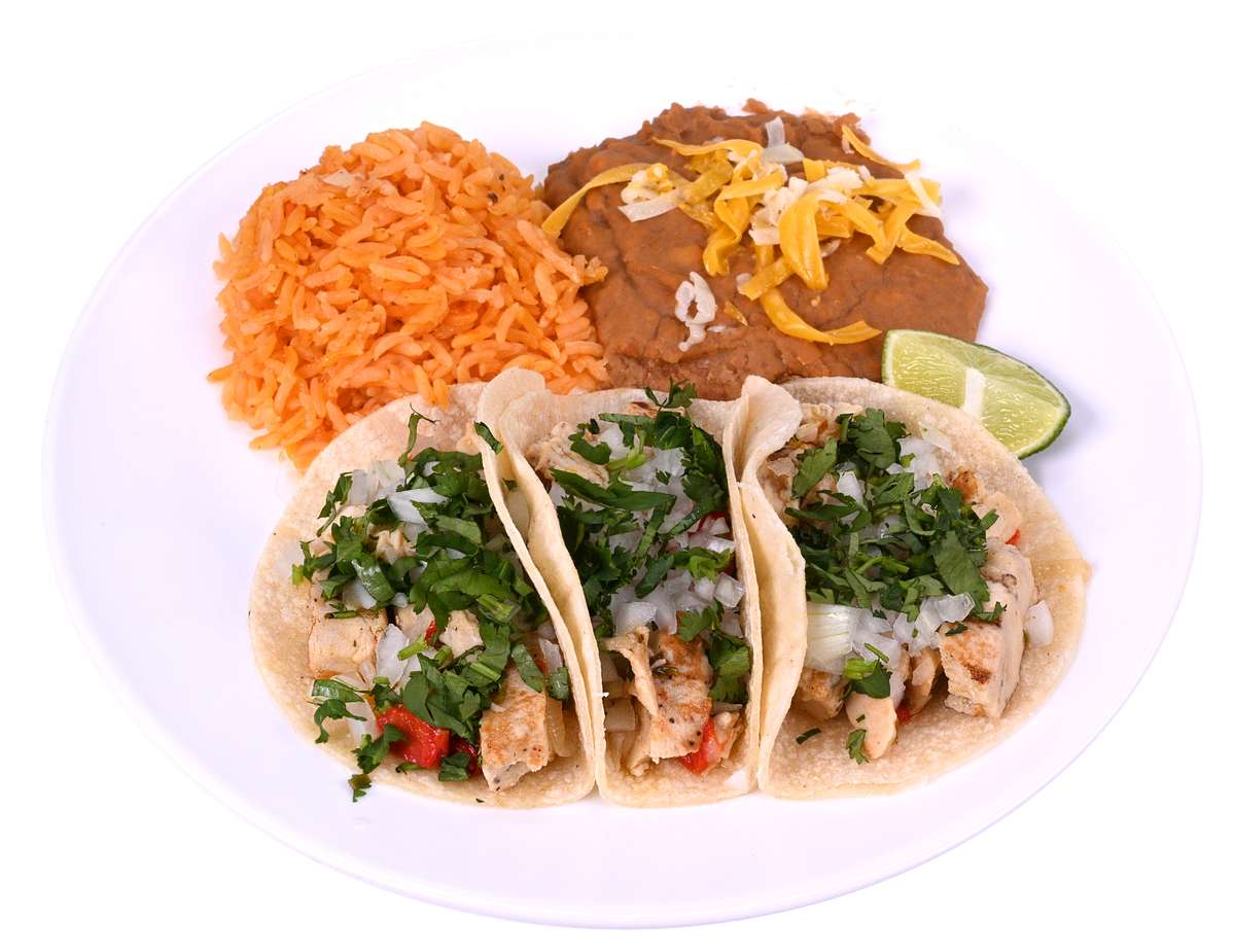 Chicken soft tacos