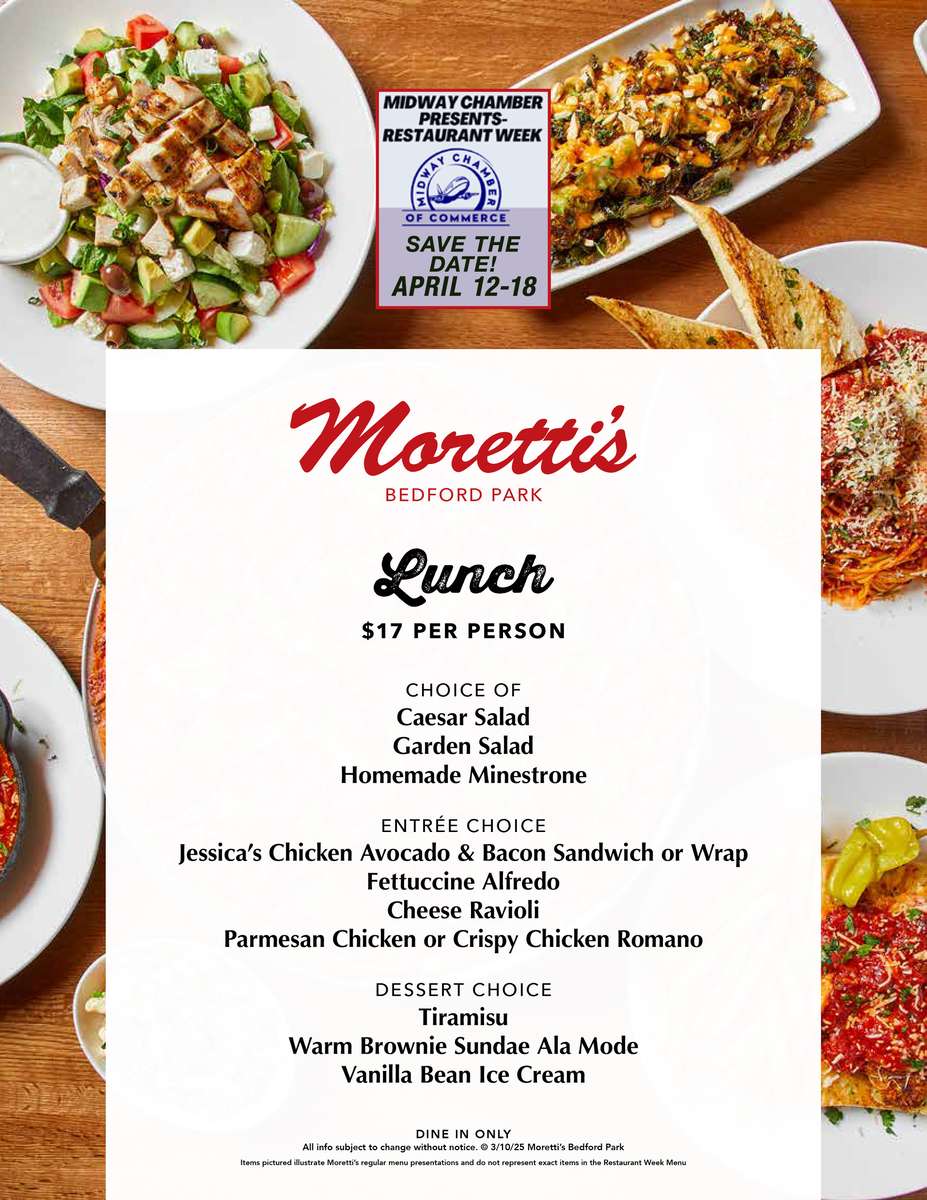 Bedford Park Restaurant Week - Lunch Menu
