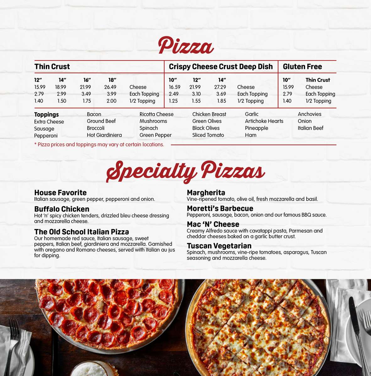 Catering From Morettis