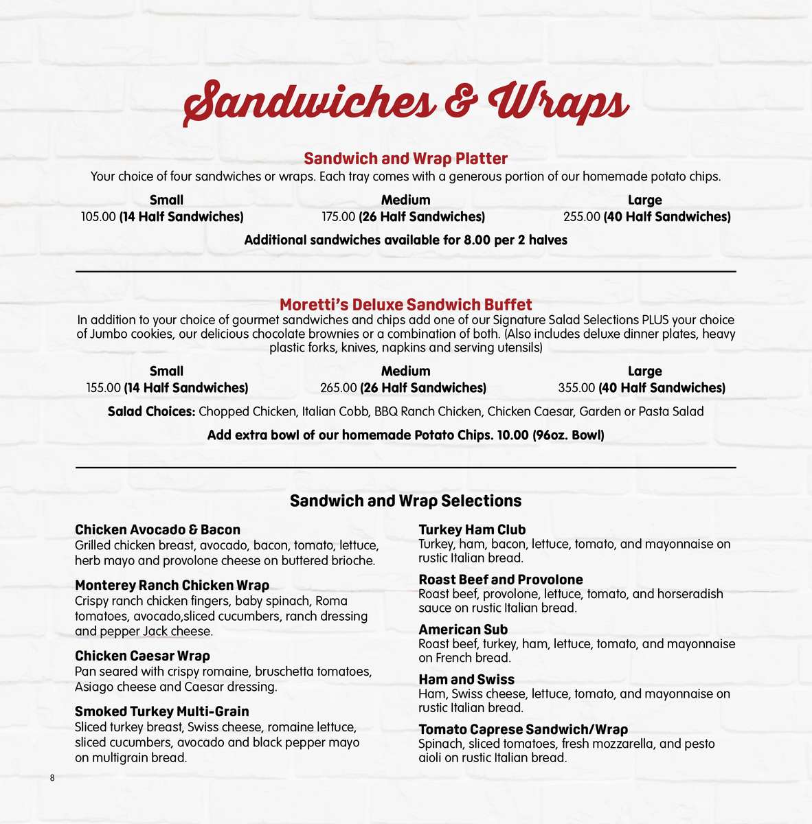 Catering From Morettis