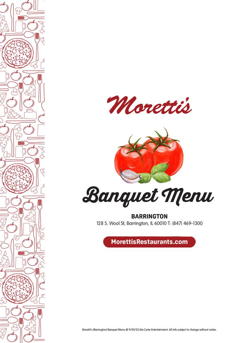 Football Weekends - Moretti's Restaurants: Best Thin Crust & Deep Dish  Pizza Chicago