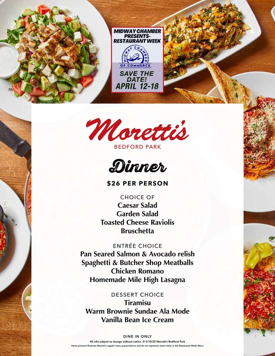 Restaurant Week - Dinner Menu