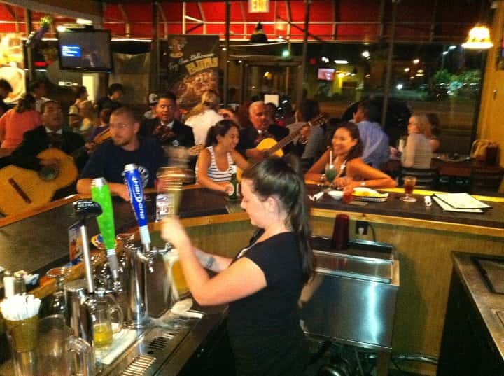 Bartender Pouring a Beer