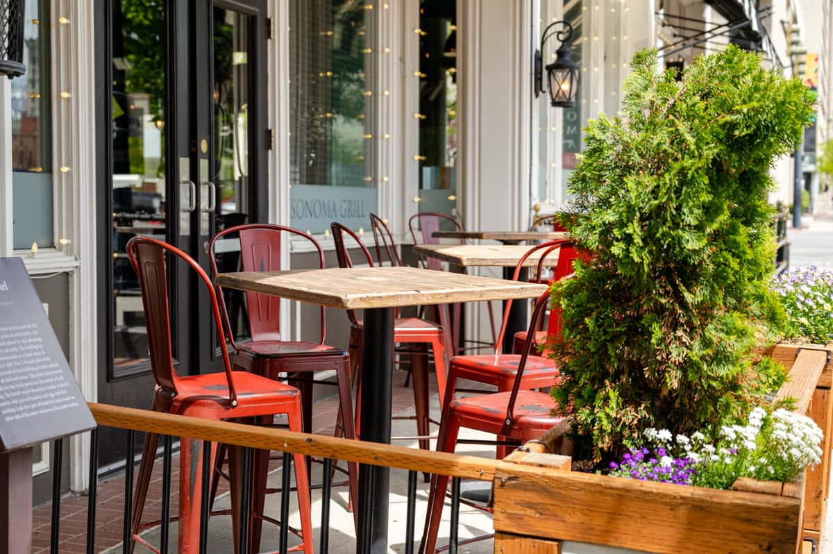 patio area
