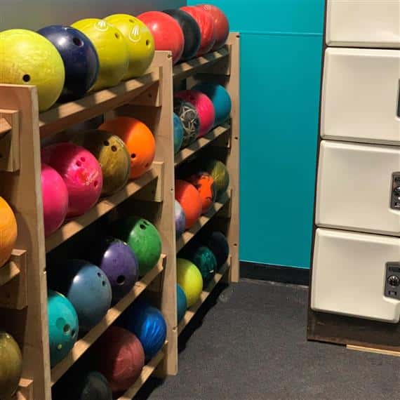 Rack of Bowling Balls