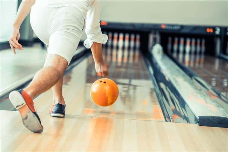 a person bowling