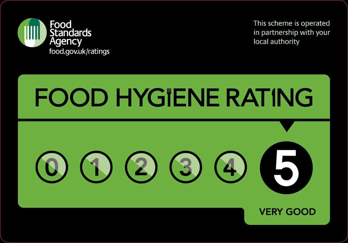 5 star Food Standard rating of Blue Taj Nepalese and Indian Restaurant 